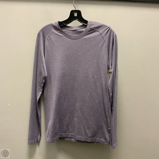 Athletic Top Long Sleeve Crewneck By Lululemon In Purple, Size: Xs