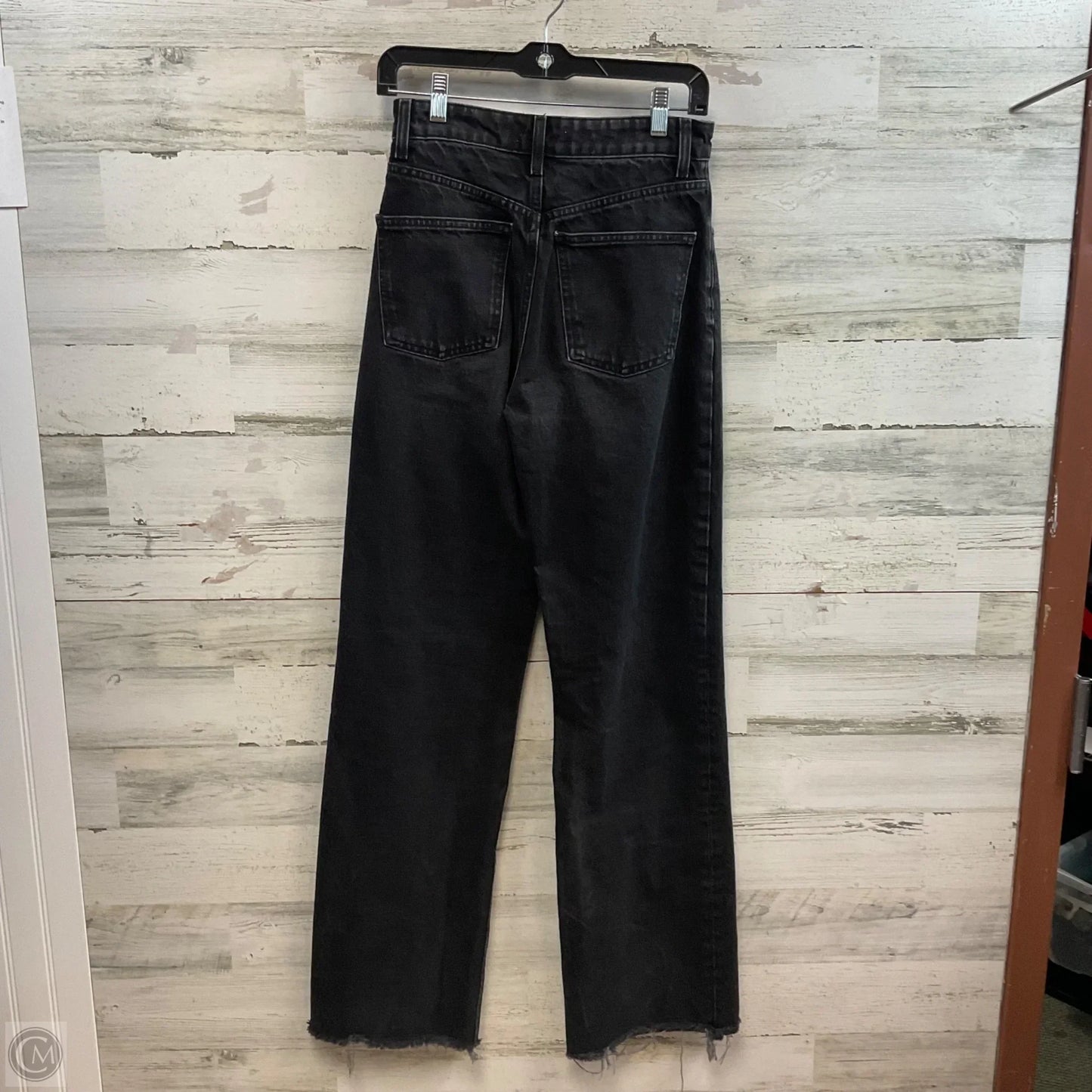 Jeans Wide Leg By Zara In Black, Size: 4