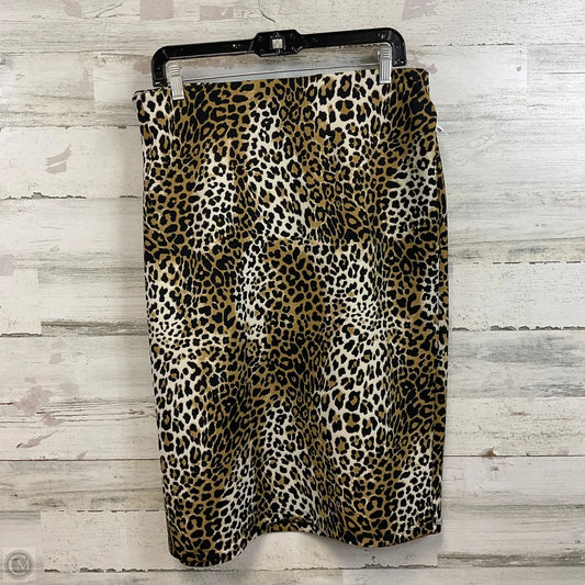 Skirt Mini & Short By Cato In Animal Print, Size: 22