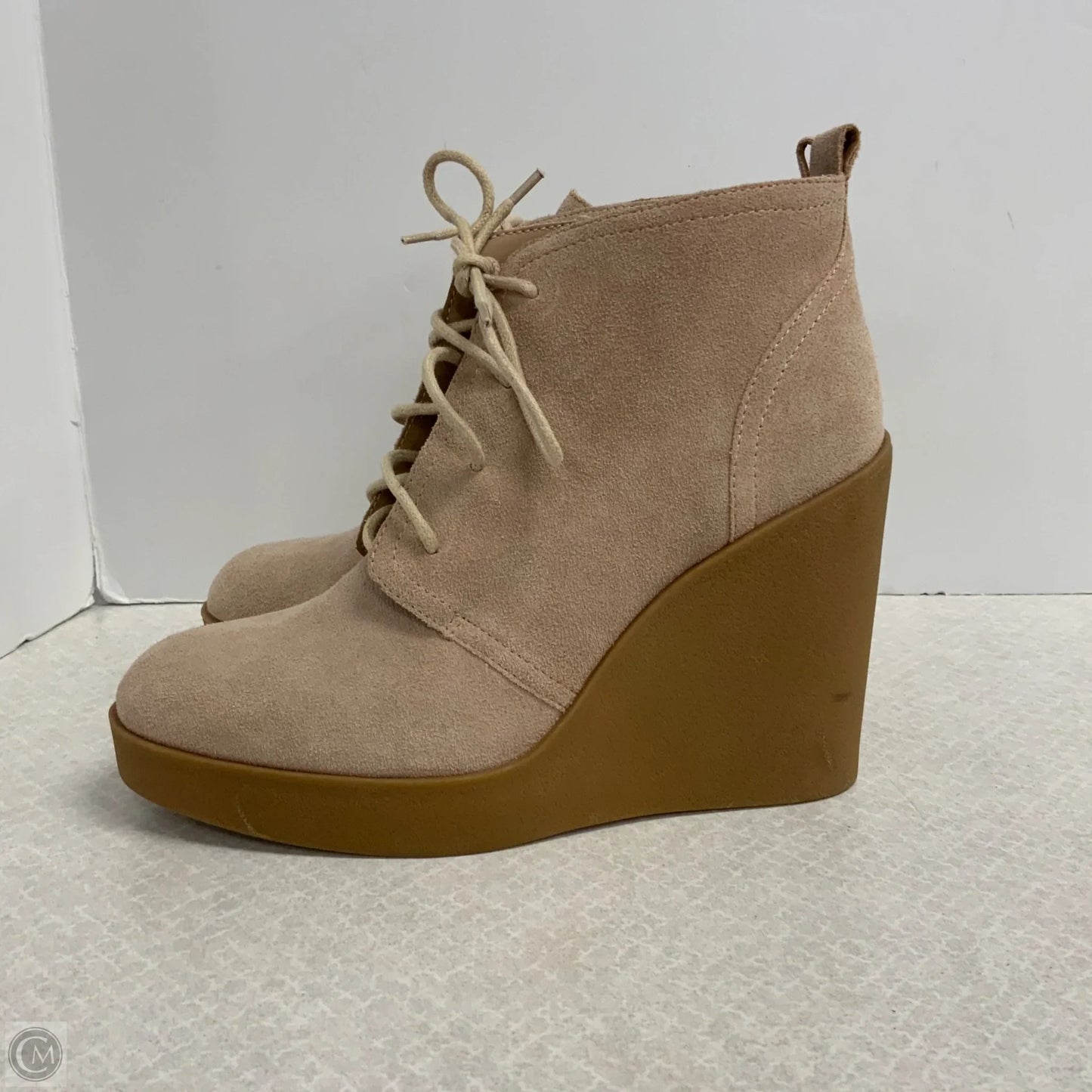 Boots Ankle Heels By Jessica Simpson In Tan, Size: 12