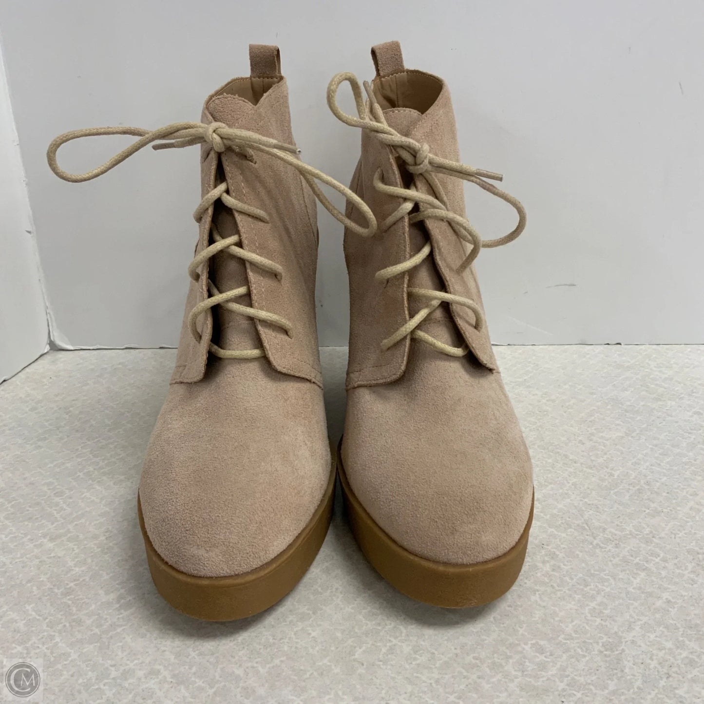 Boots Ankle Heels By Jessica Simpson In Tan, Size: 12