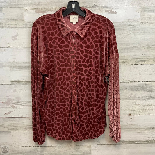Top Long Sleeve By Umgee In Pink, Size: M