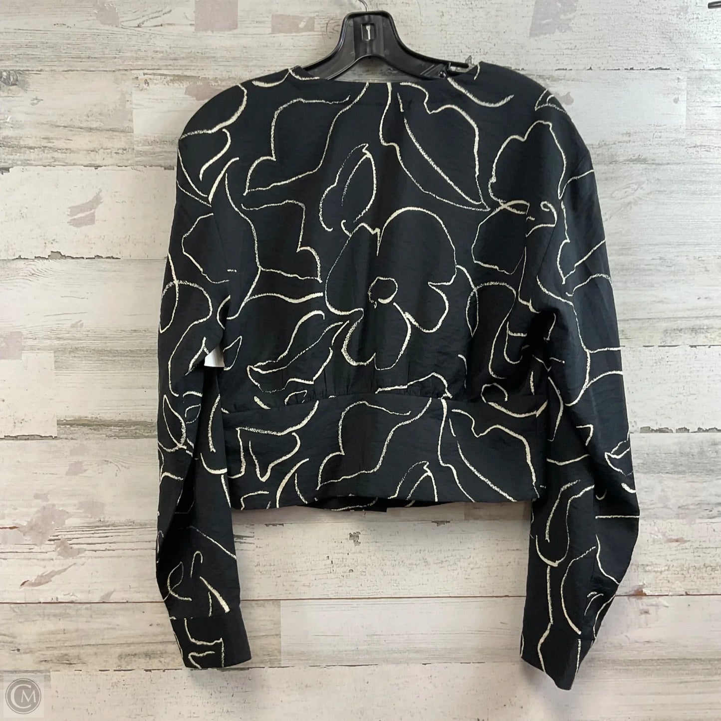 Blouse Long Sleeve By Madewell In Black, Size: M