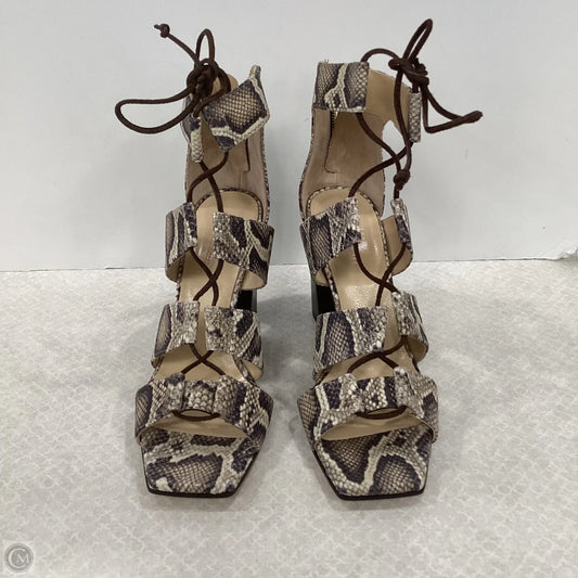 Shoes Heels Block By Banana Republic In Animal Print, Size: 8