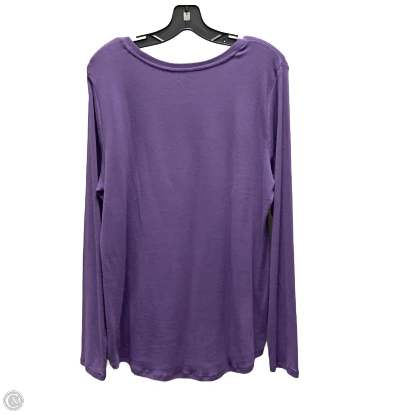 Athletic Top Long Sleeve Crewneck By Bcg In Purple, Size: Xl