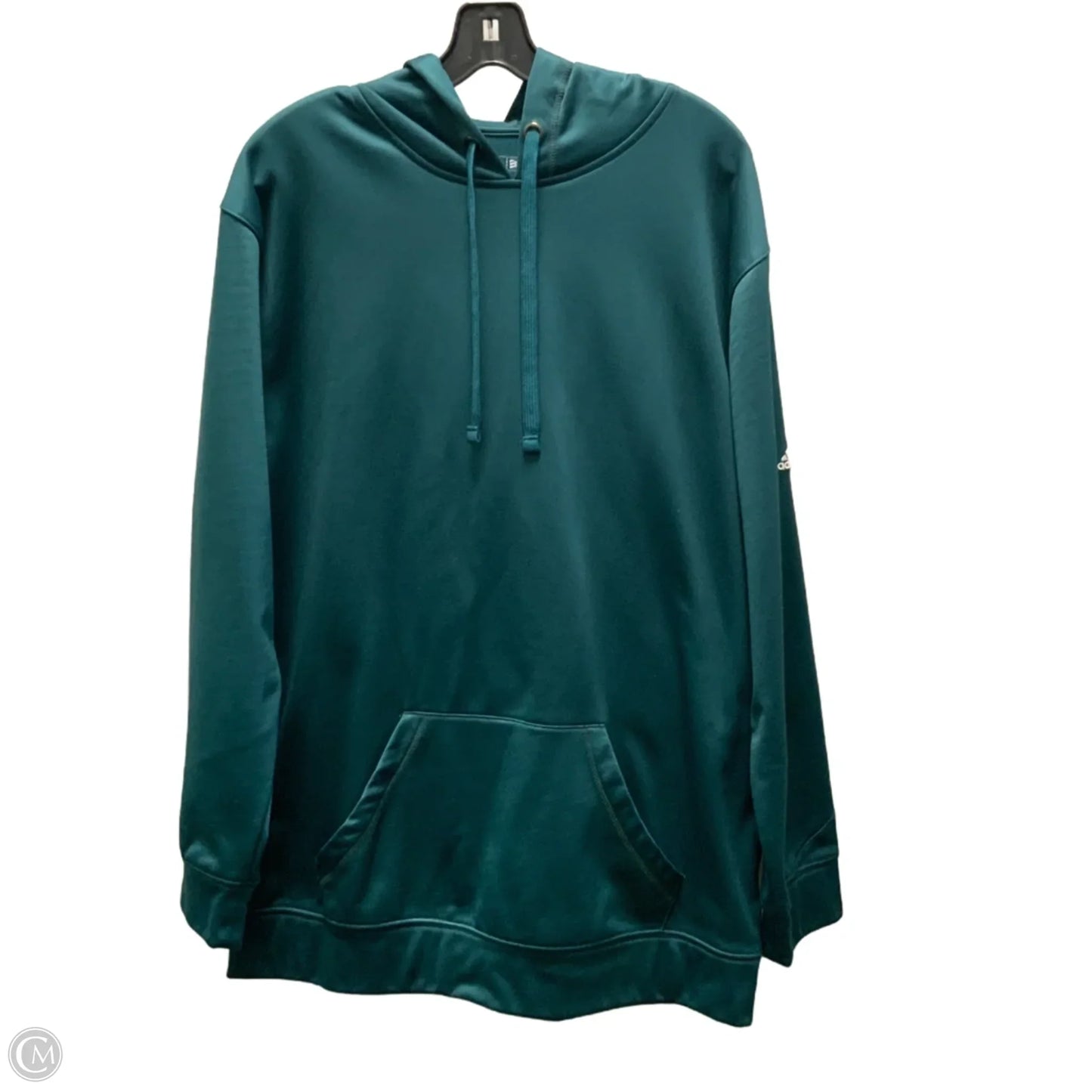 Sweatshirt Hoodie By Adidas In Green, Size: 2x