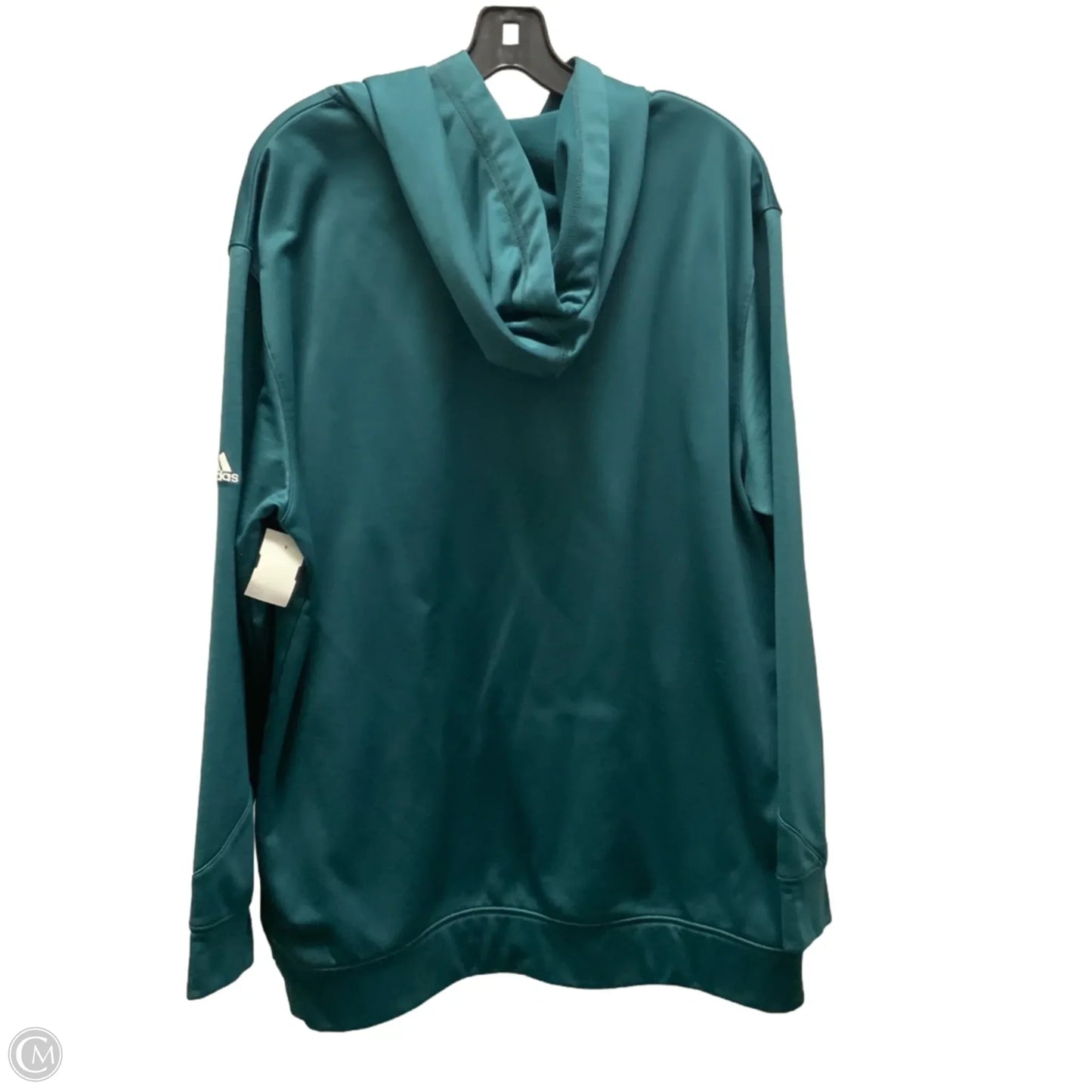 Sweatshirt Hoodie By Adidas In Green, Size: 2x