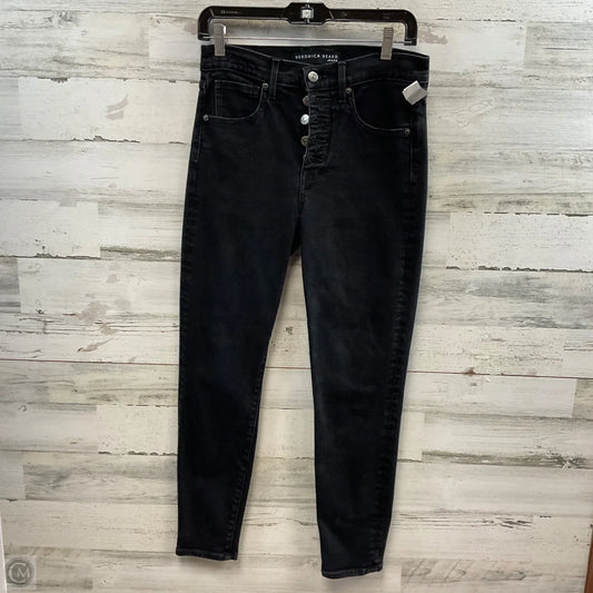Jeans Skinny By Veronica Beard In Black Denim, Size: 6