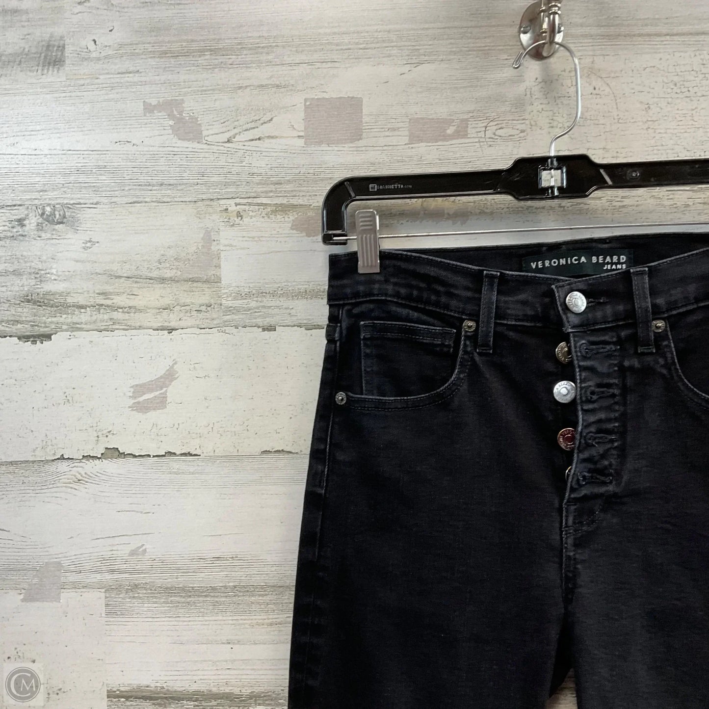 Jeans Skinny By Veronica Beard In Black Denim, Size: 6