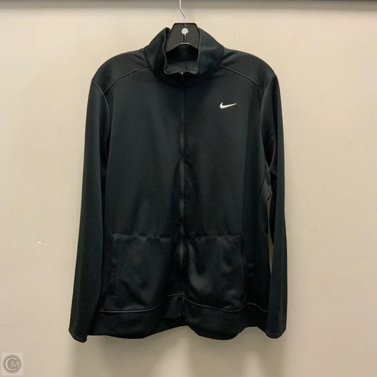 Athletic Jacket By Nike Apparel In Black, Size: Xl