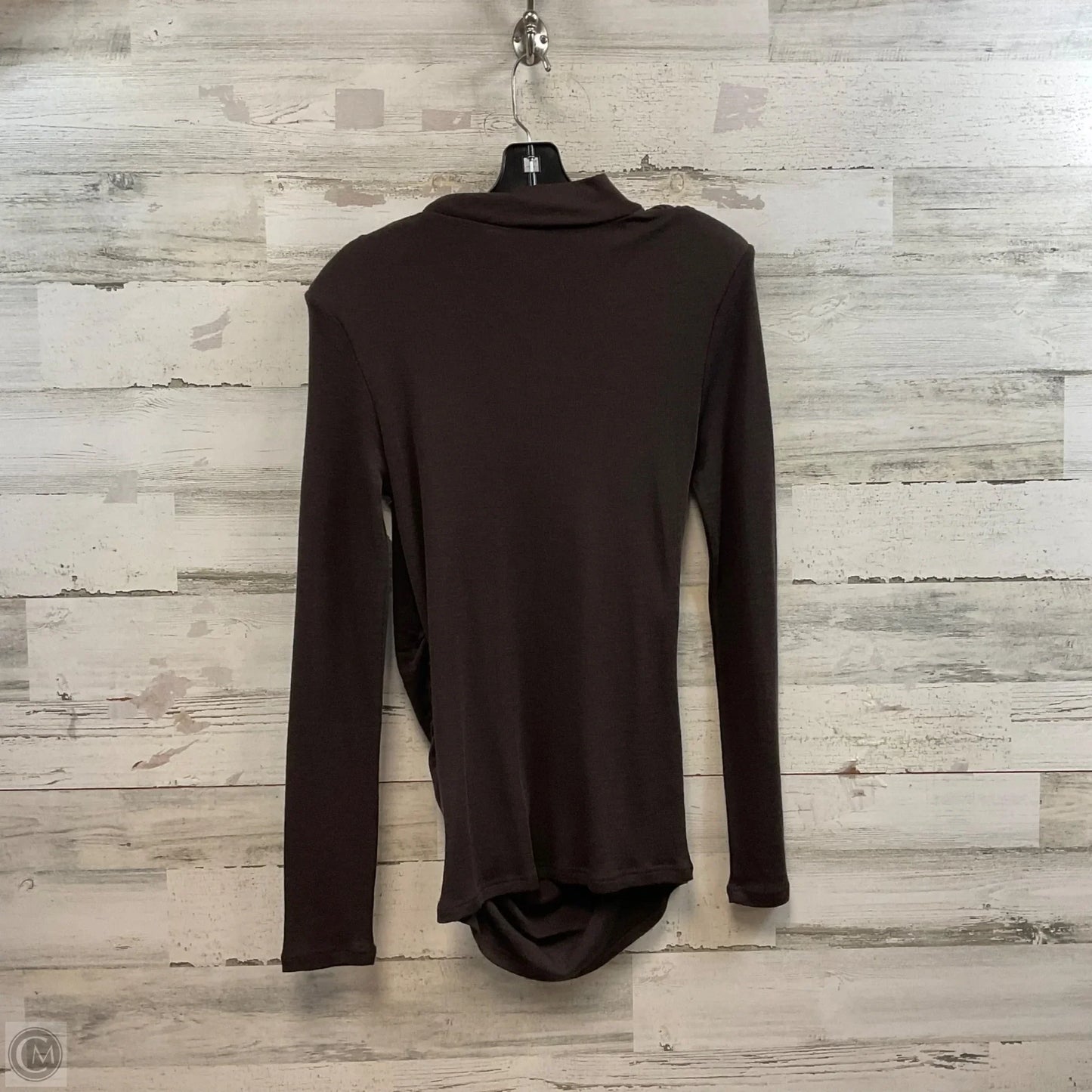 Top Long Sleeve By Claudie Perot In Brown, Size: M