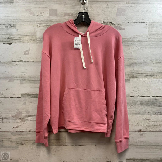 Sweatshirt Hoodie By J. Crew In Peach, Size: M