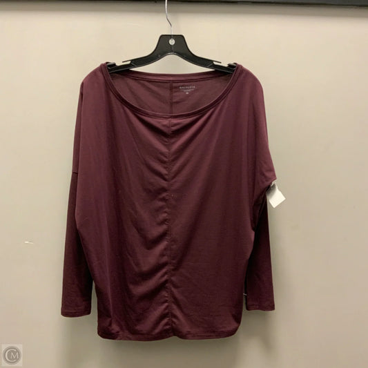Athletic Top Long Sleeve Crewneck By Athleta In Maroon, Size: Xs