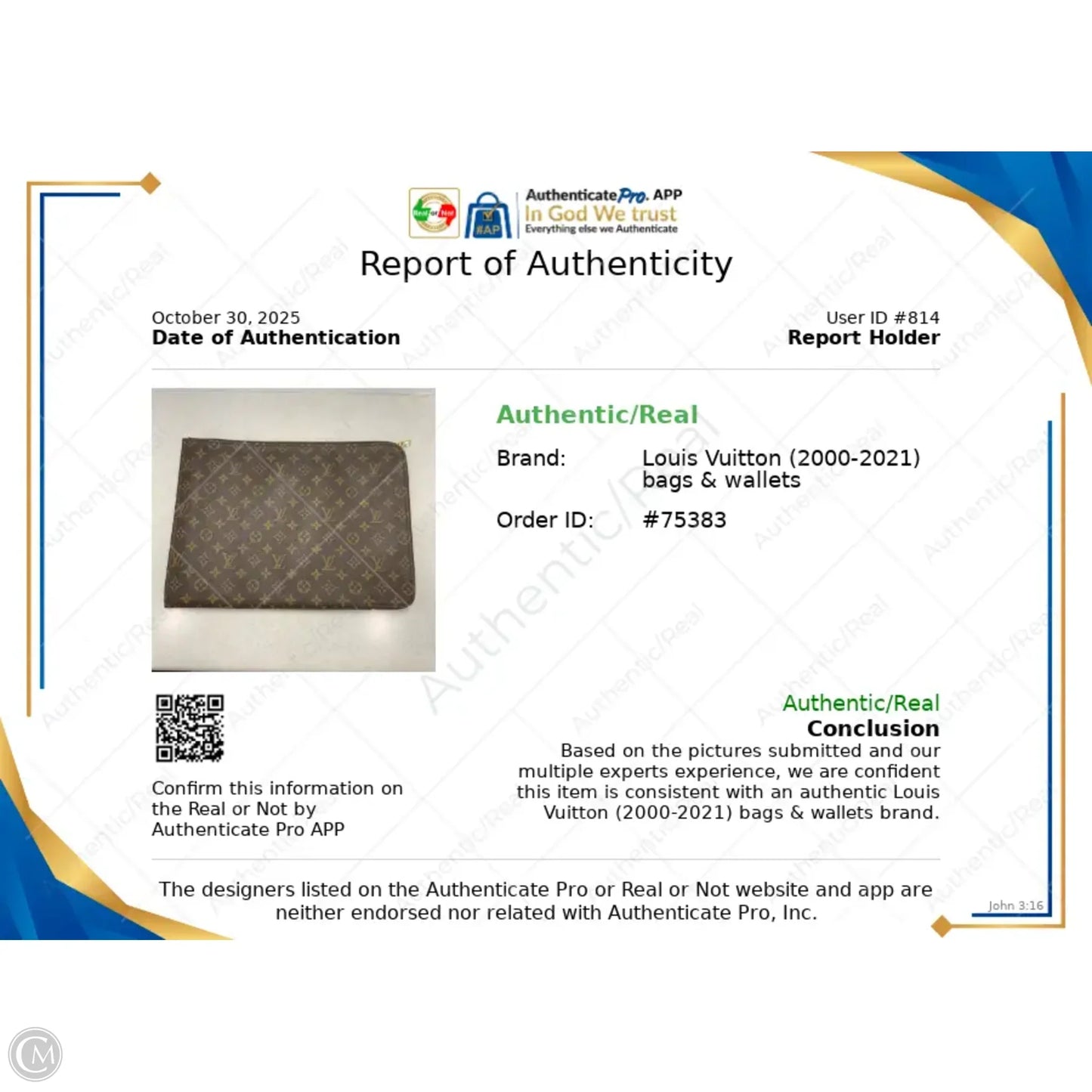 Laptop Sleeve Luxury Designer By Louis Vuitton, Size: Large