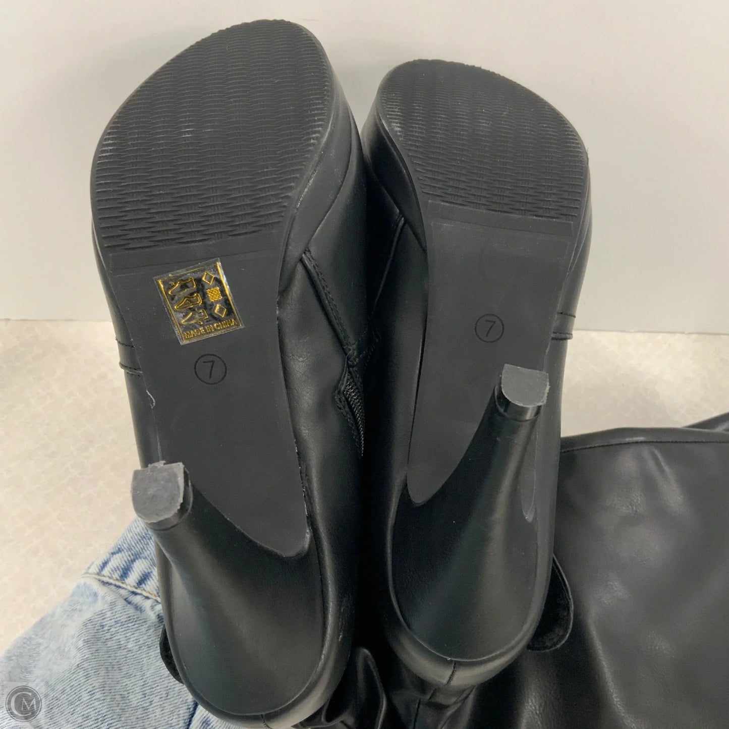 Boots Knee Heels By Dream Pairs In Black, Size: 7