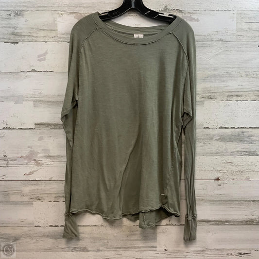 Top Long Sleeve By Free People In Green, Size: S