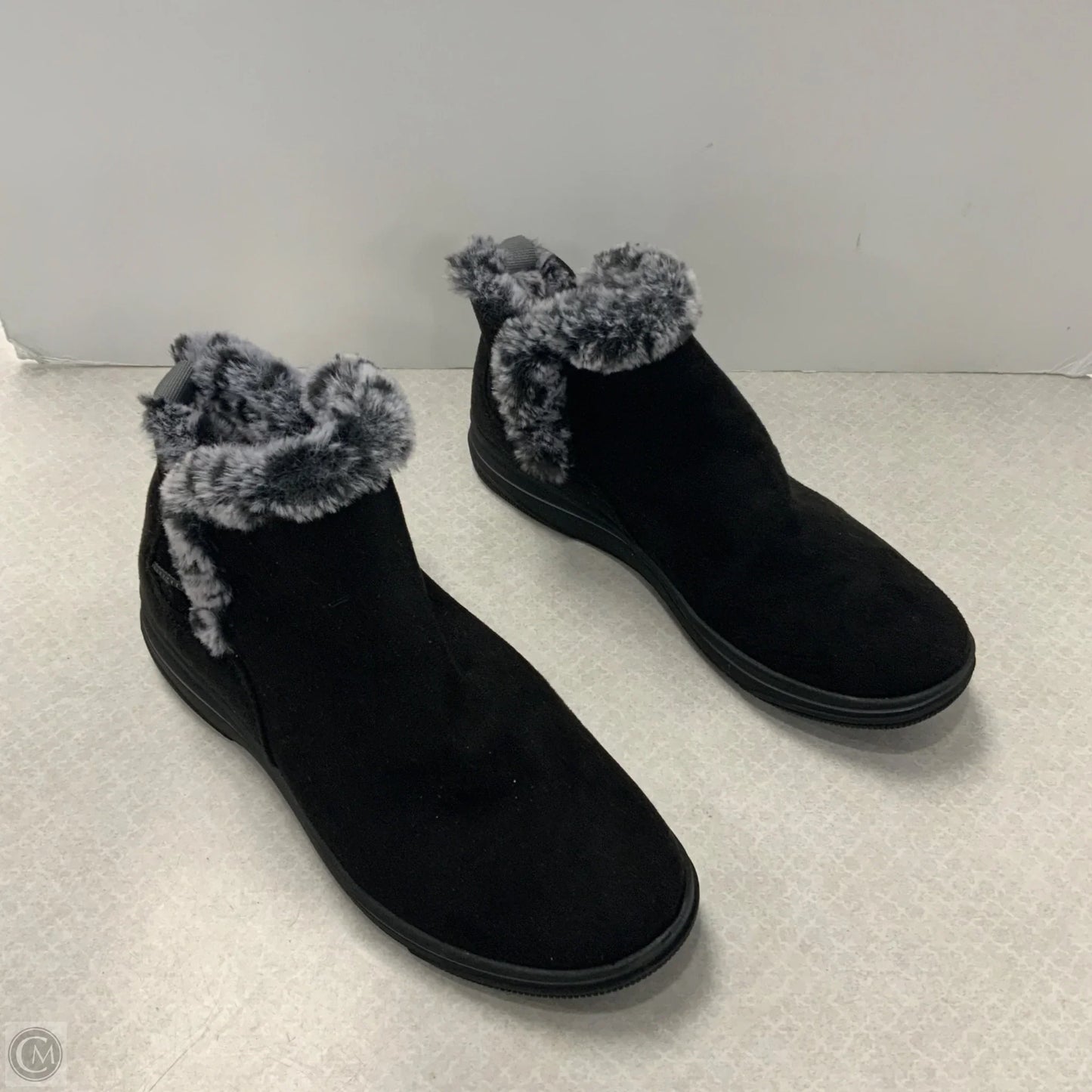 Boots Ankle Flats By Clarks In Black, Size: 9.5