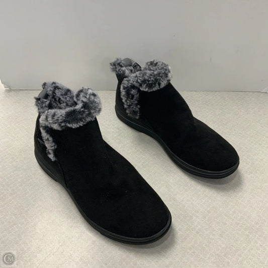 Boots Ankle Flats By Clarks In Black, Size: 9.5