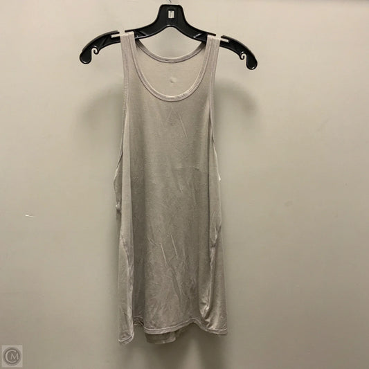 Athletic Tank Top By Lululemon In Grey, Size: M