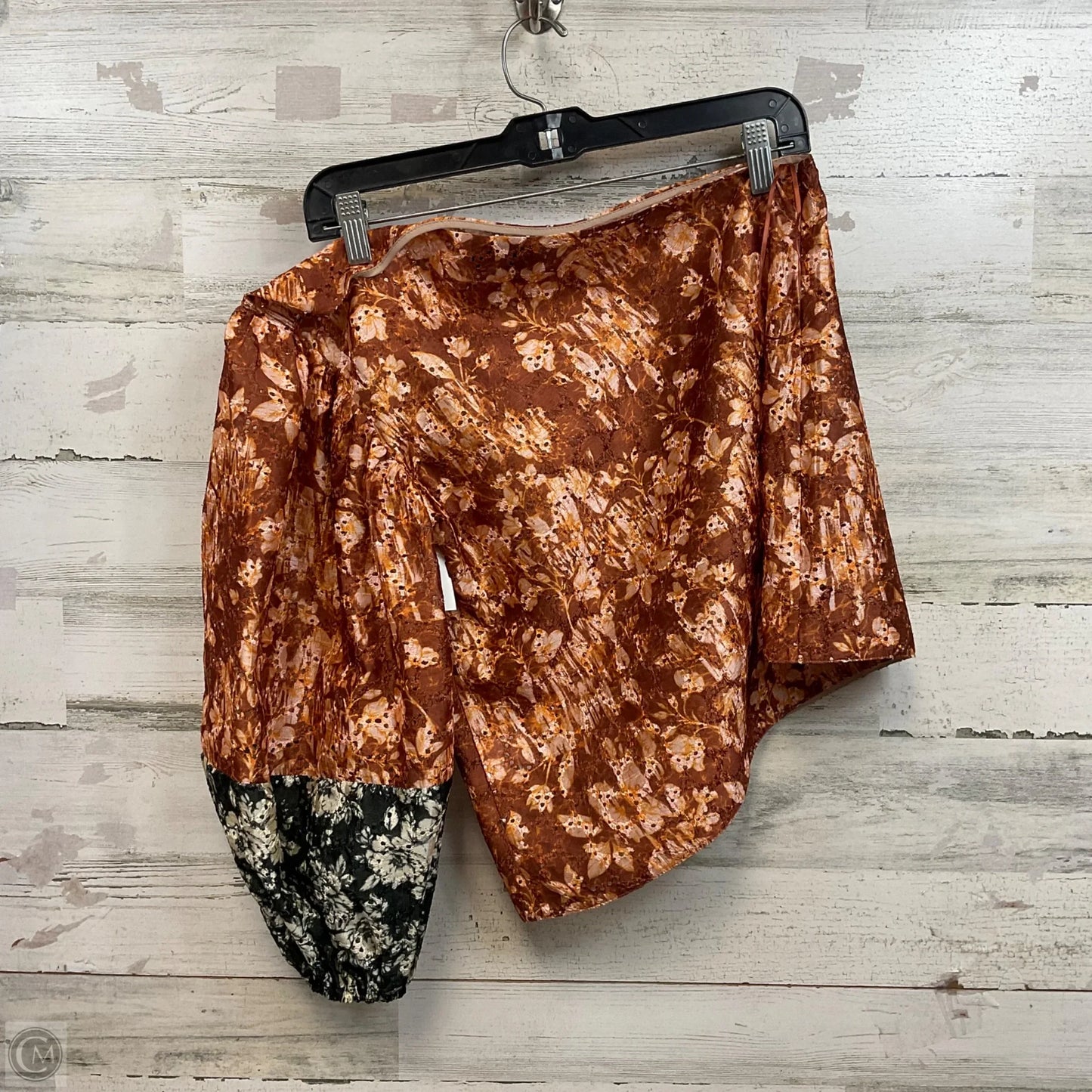 Top Long Sleeve By Anthropologie In Brown, Size: S