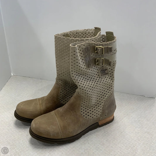 Boots Ankle Flats By Sorel In Green, Size: 7