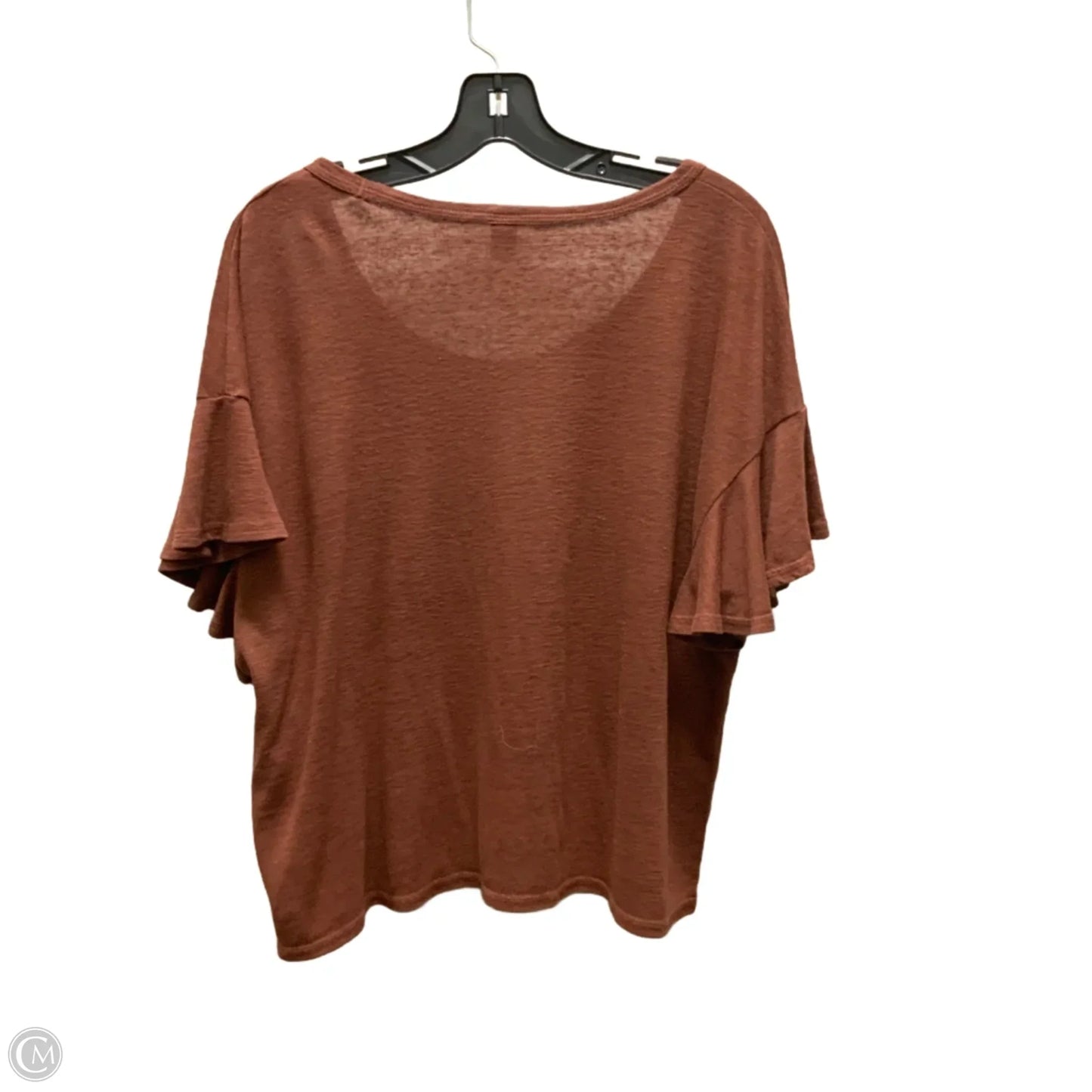 Top Short Sleeve Basic By Old Navy In Brown, Size: Xl