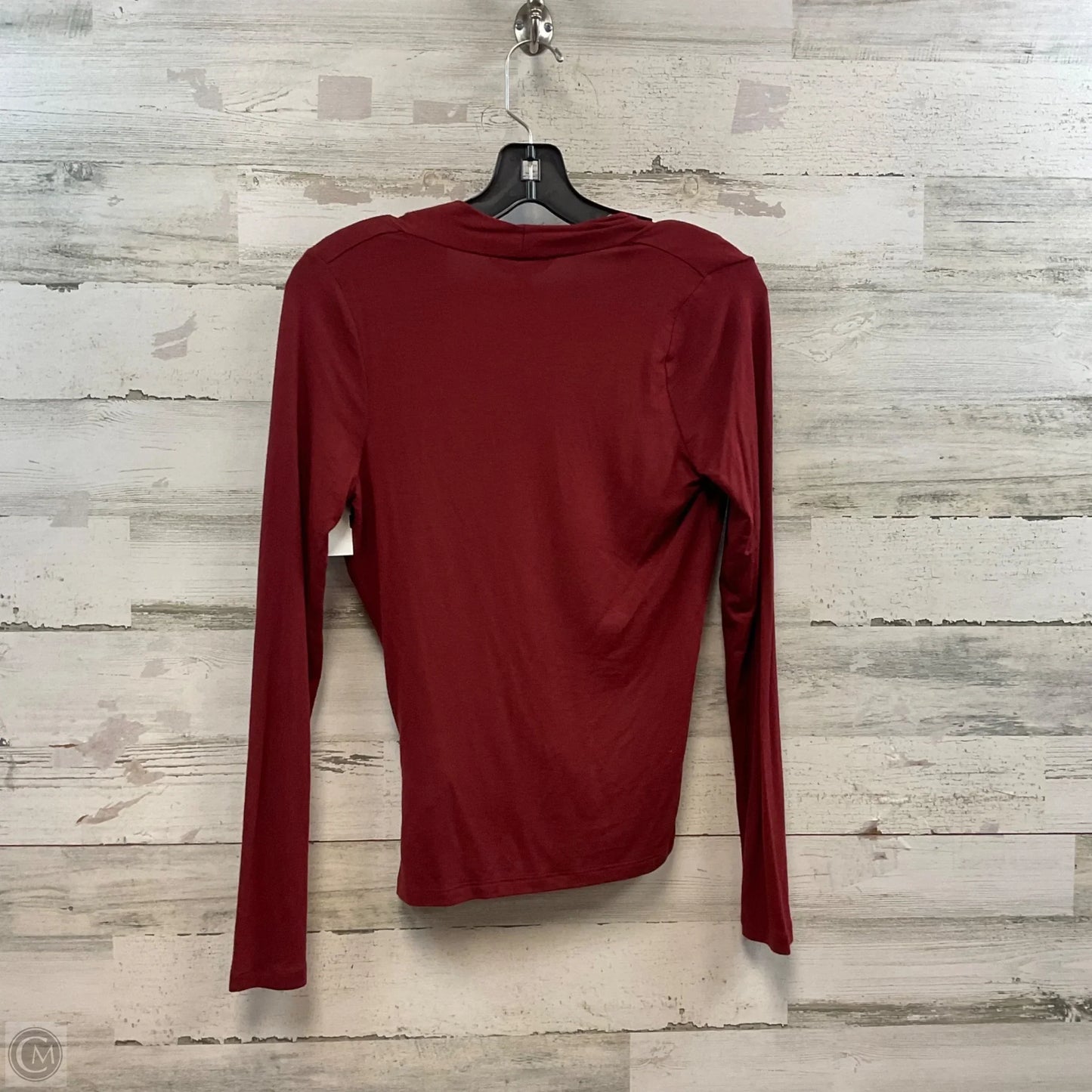 Top Long Sleeve Basic By Banana Republic In Red, Size: S