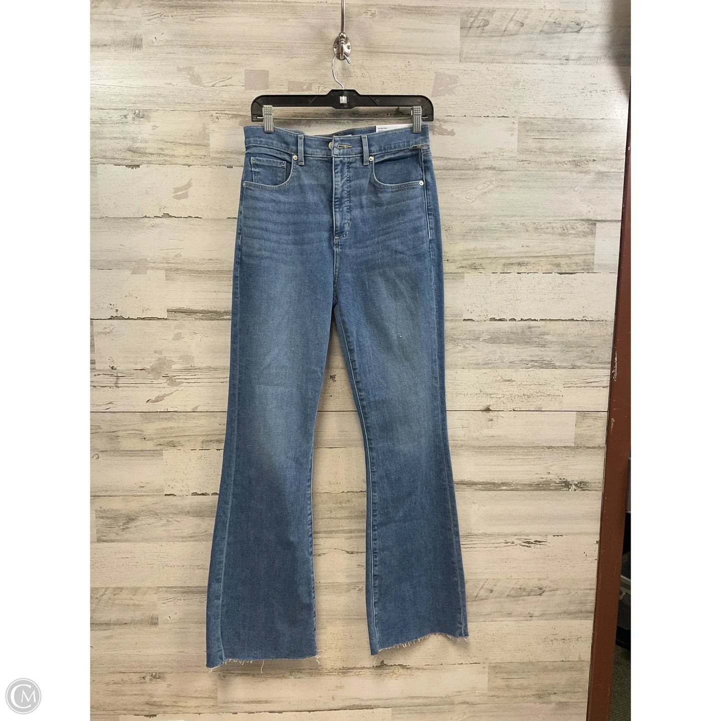 Jeans Flared By Loft In Blue Denim, Size: 4