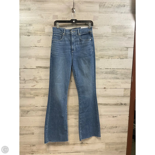 Jeans Flared By Loft In Blue Denim, Size: 4