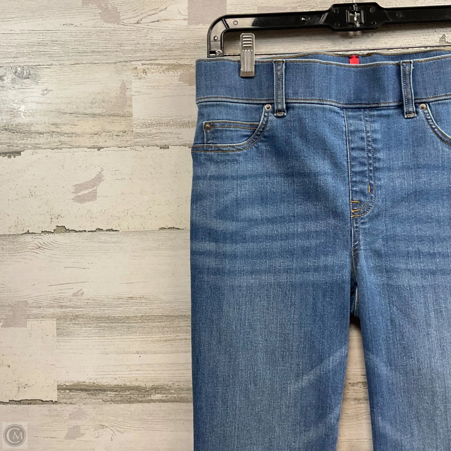 Jeans Flared By Spanx In Blue Denim, Size: M