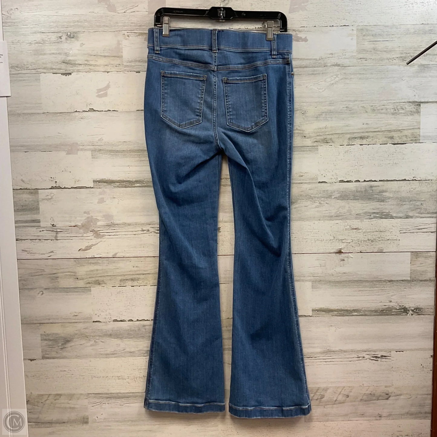 Jeans Flared By Spanx In Blue Denim, Size: M