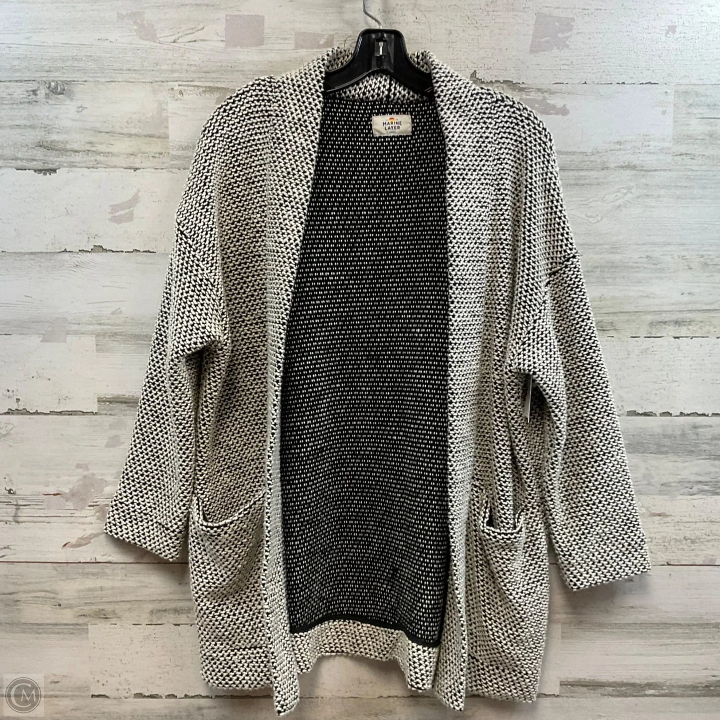 Sweater Cardigan By Marine Layer In Black, Size: S