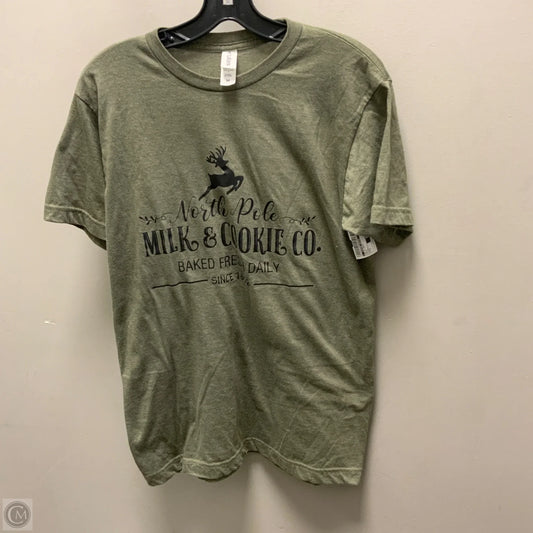 Top Short Sleeve Basic By Clothes Mentor In Green, Size: M