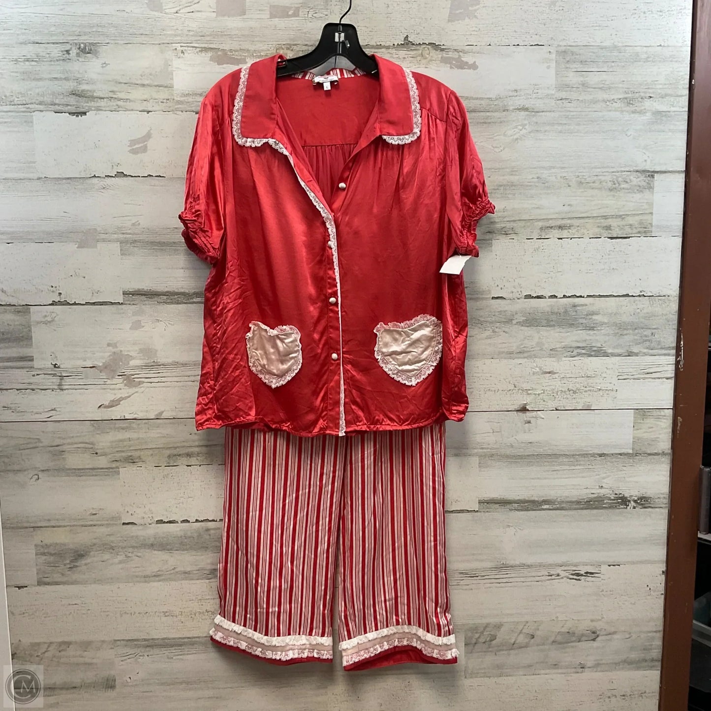 Pajamas 2pc By Morgan Lane In Coral, Size: L