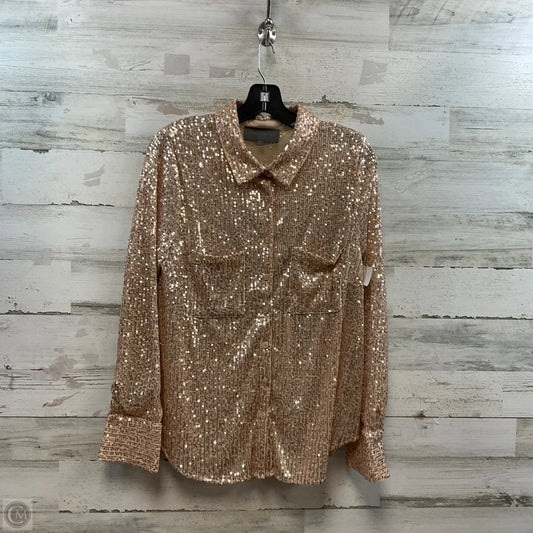 Blouse Long Sleeve By Sunday In Brooklyn In Pink, Size: L