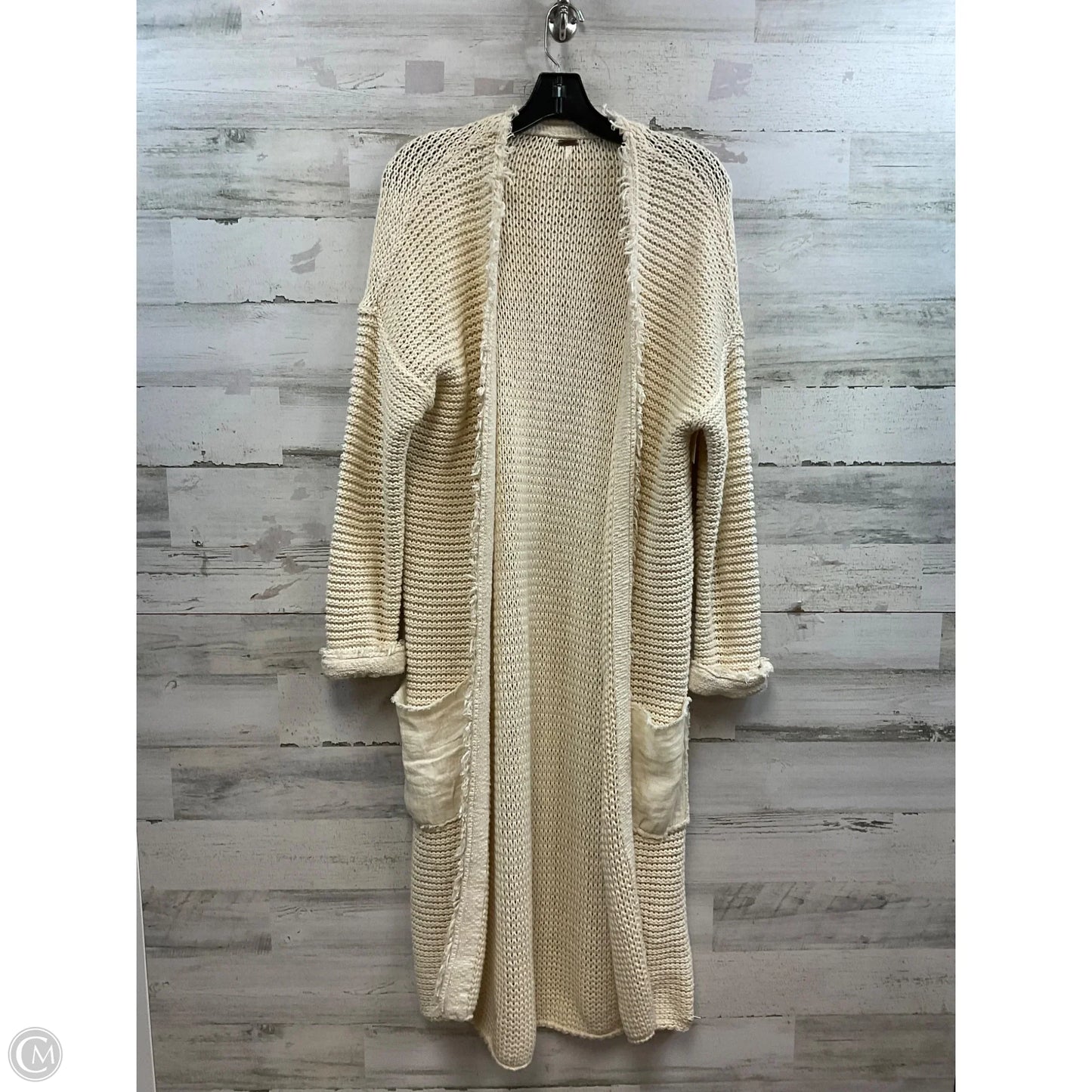 Sweater Cardigan By Free People In Cream, Size: L