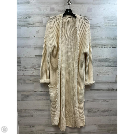 Sweater Cardigan By Free People In Cream, Size: L