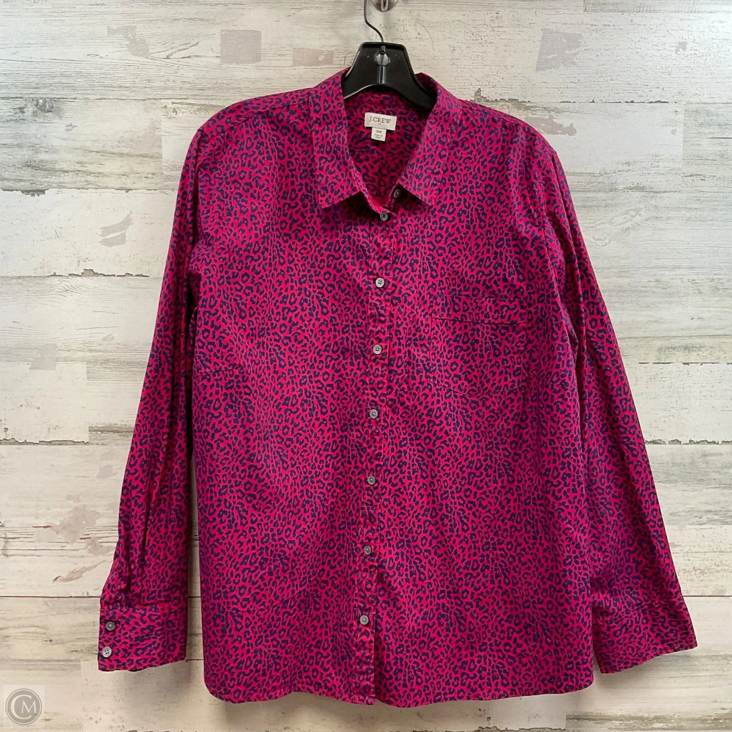 Top Long Sleeve By J. Crew In Pink, Size: 3x