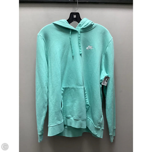 Athletic Sweatshirt Hoodie By Nike Apparel In Green, Size: Xl