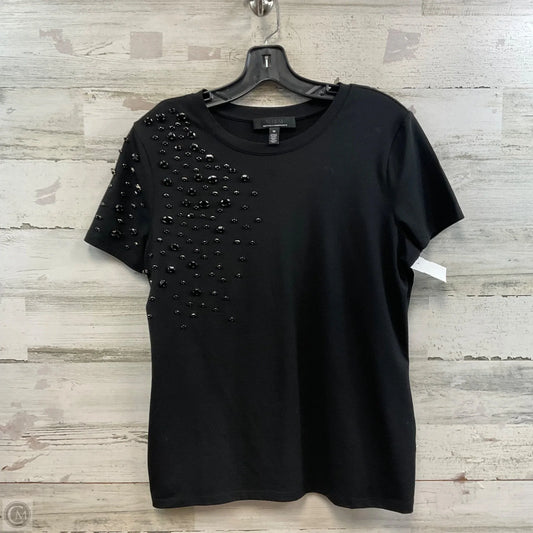 Top Short Sleeve By White House Black Market In Black, Size: M