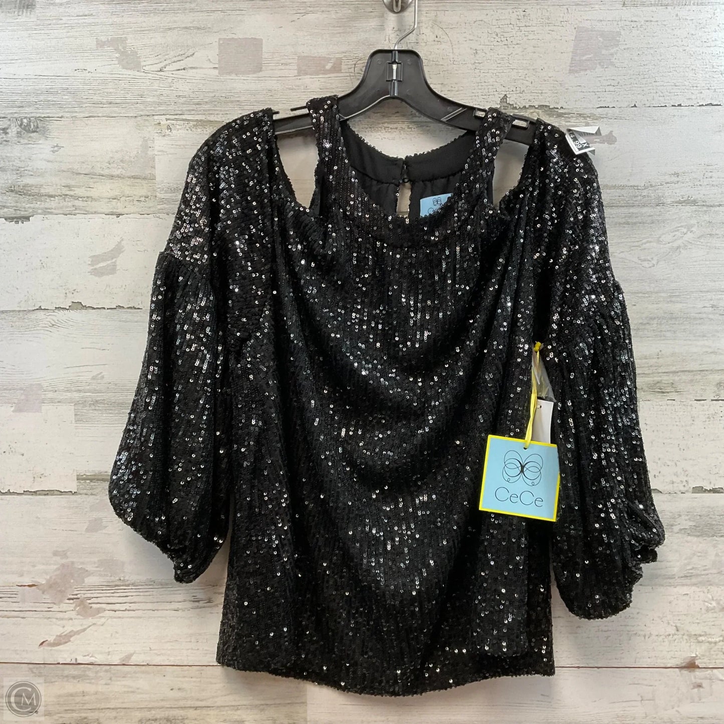 Top Sleeveless By Cece In Black, Size: 2x