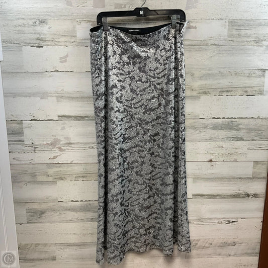 Skirt Maxi By Kenneth Cole In Silver, Size: 14