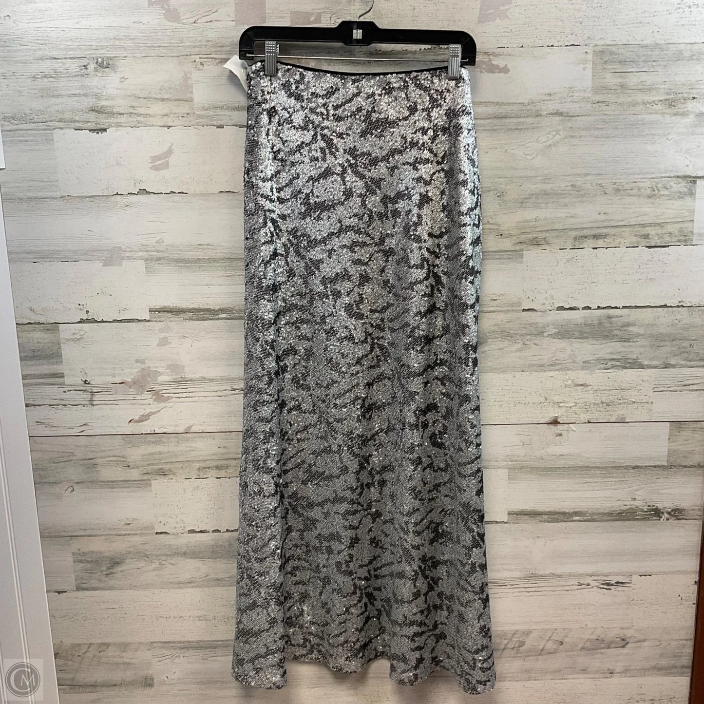 Skirt Maxi By Kenneth Cole In Silver, Size: 14