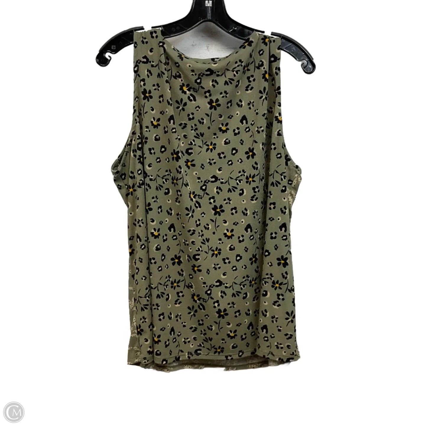 Top Sleeveless Basic By Cato In Green, Size: 2x