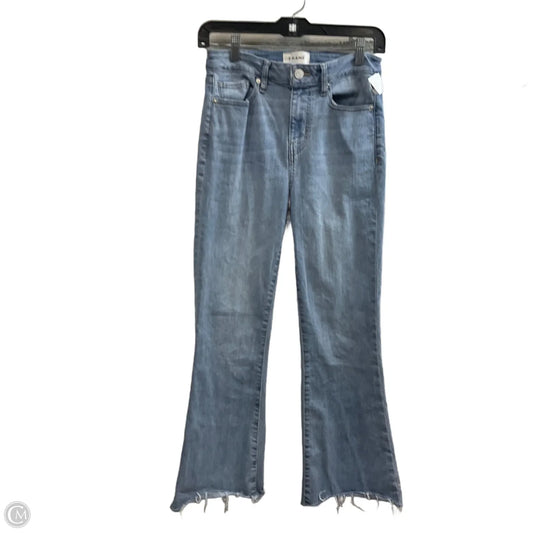 Jeans Boot Cut By Frame In Blue Denim, Size: 2