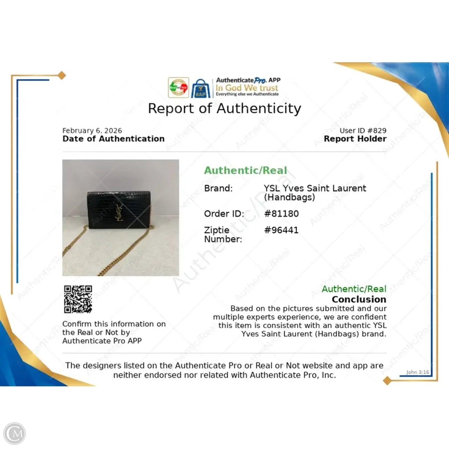 Handbag Luxury Designer By Yves Saint Laurent, Size: Medium