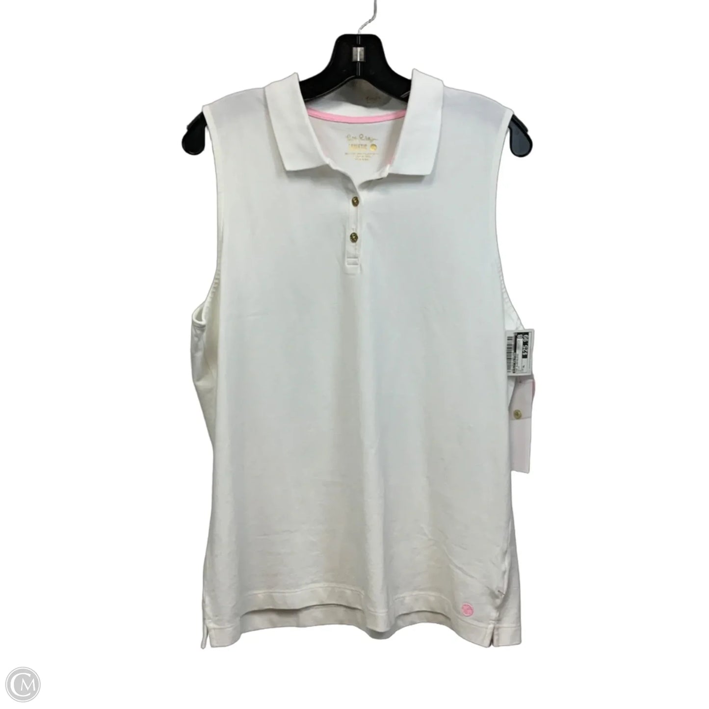 Top Sleeveless By Lilly Pulitzer In White, Size: Xl