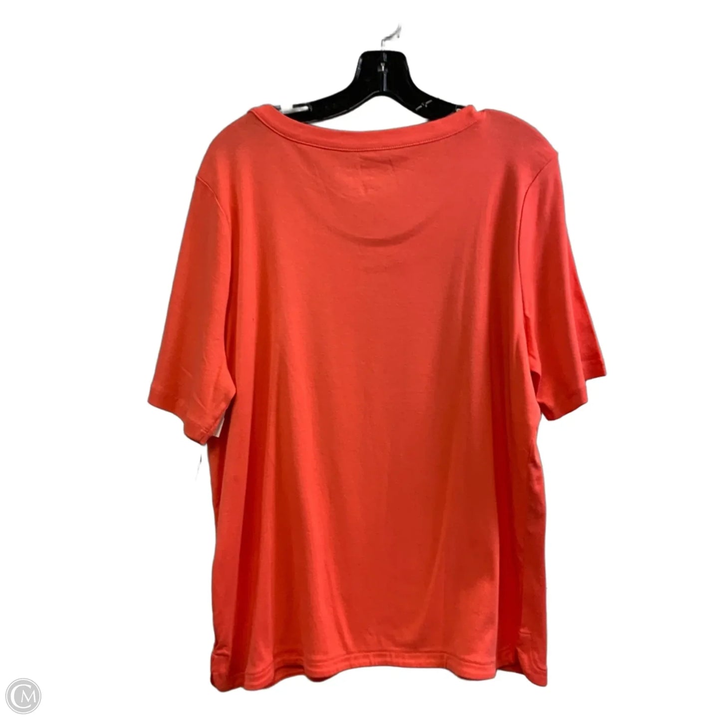 Top Short Sleeve By Talbots In Orange, Size: 2x