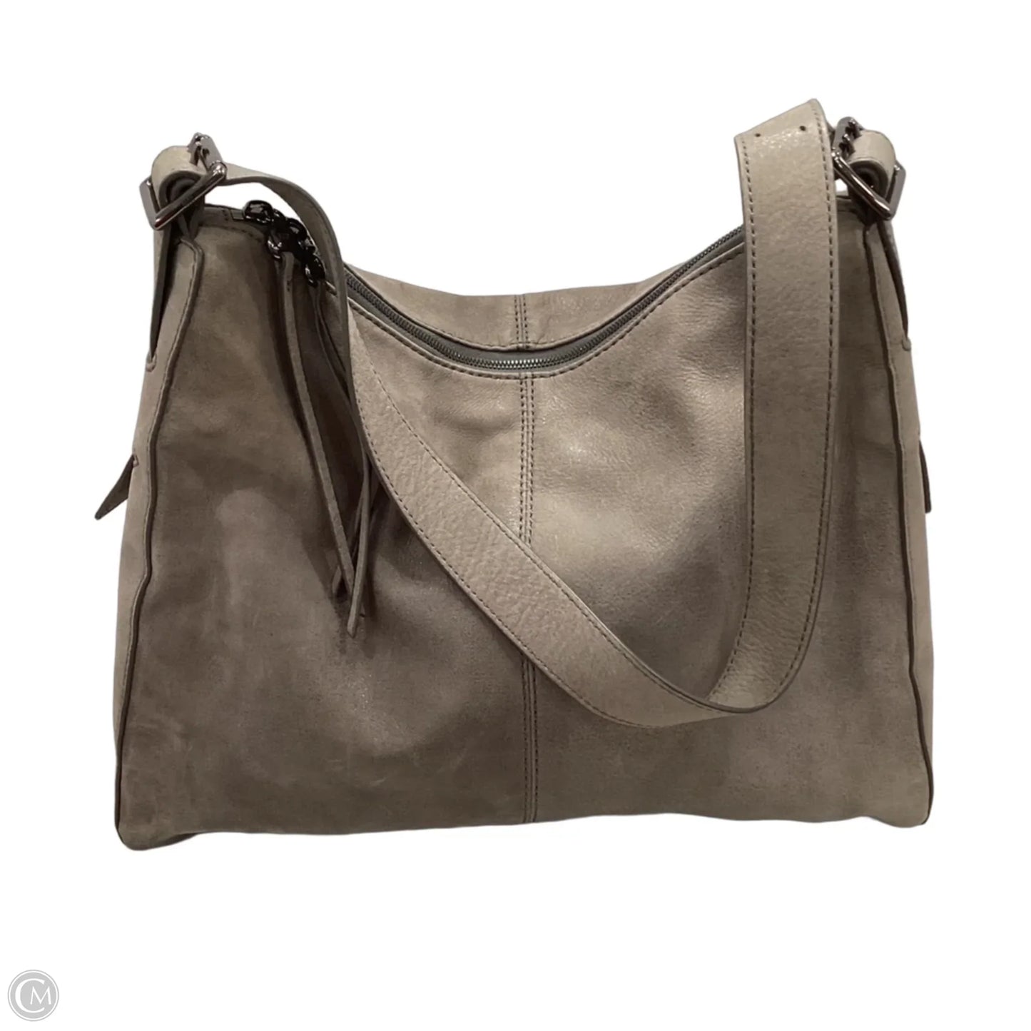 Handbag Leather By Hobo Intl, Size: Medium