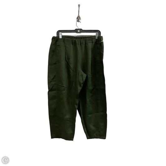 Pants Linen By Eileen Fisher In Green, Size: Mp